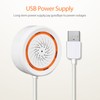 Smart Indoor Sound and Light Alarm USB Battery Dual Power