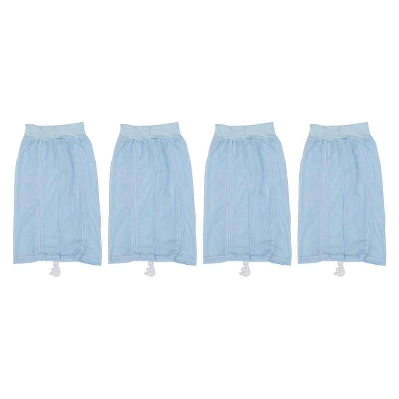 4pcs Hair Net Plopping Hat Drawstring Adjust Strap Washable Reusable