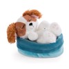 NICI 47890 Sleeping Pets, Puppies, Sleeping Cocker Spaniel in Basket,
