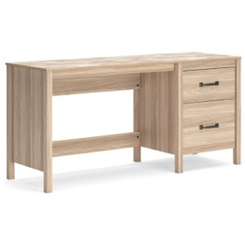 Signature Design by Ashley Battelle Home Office Desk, 60" W x 20" D x 29" H, Light Brown