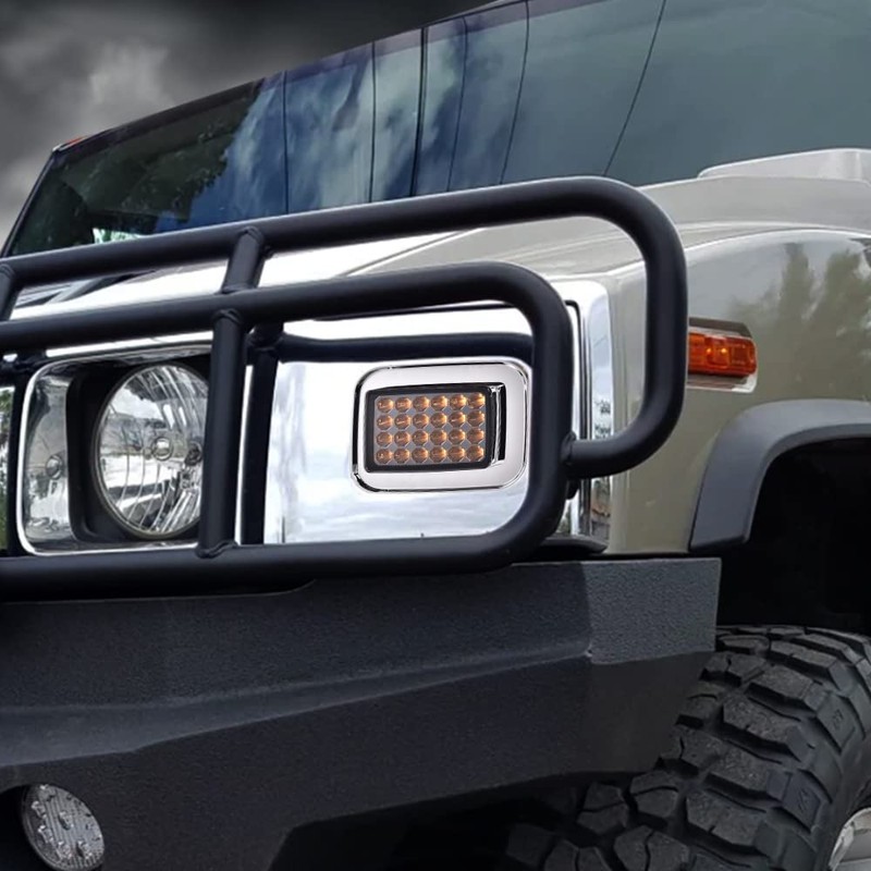 G-PLUS LED Front Park Signal Lamp Compatible with 2003-2009 Hummer