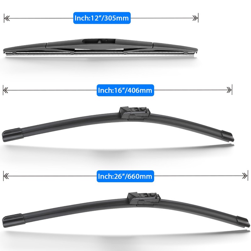 RAINTOK Windshield Wiper Blades Replacement for Subaru Crosstrek Impreza 2017