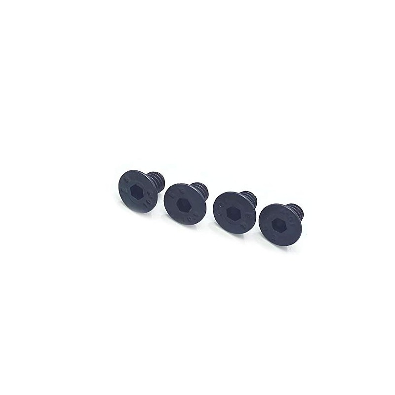 50pcs M4 x 6mm Grade 10.9 Flat Countersunk Hex Socket