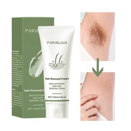 FARVELOUS All Skin Types Hair Removal Cream for Women & Men Painless Bikini Hair Removal Gel Hair Removal:_Two（240ml）