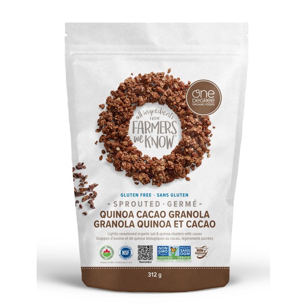 One Degree Quinoa Cacao Granola 312 g