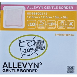 Allevyn Gentle Border Foam Composite 12.5 x 12.5 cm Pack of 10