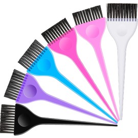 Boao 6 Pcs Hair Coloring Dye Brush Set for Salon Hair Color Application Brush Tinting Comb Tool Kit for Salon Use Home DIY(6 Colors)
