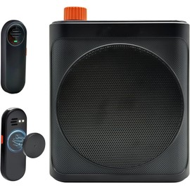 Wireless Voice Amplifier with Wireless Lavalier Microphone,Portable Speaker megaphone with Dual Lavalier Lapel Clip Bluetooth Microphone for Teacher Streaming Class Speech Meeting Yoga Guides