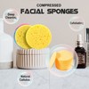 JSBelle Set de 50 esponjas faciales comprimidas, esponjas de limpieza