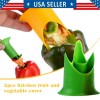 2Pcs Green Pepper Corer Tool Set - Fruit Separator Kitchen