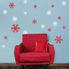 My Wonderful Walls - Red and White Snowflake Decal Sticker