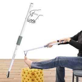 DEPSUNNY Long Handled Toenail Clippers，4mm large opening/No Need to Bending，for Seniors, Overweight, Disabled and Pregnant.(34" / White)