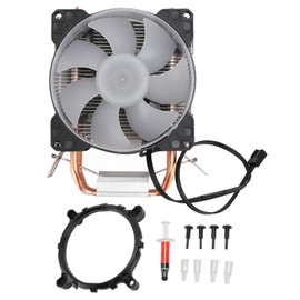 CPU Air Cooler 90mm 48cfm 1800PRM 2 Copper Heat Pipes RGB Lighting Computer CPU Cooling Fans for Intel LGA115X for AMD AM4