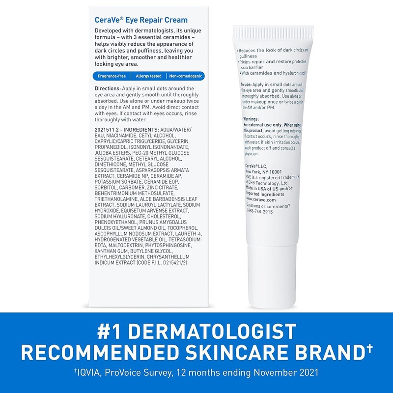 CeraVe Eye Repair Cream 0.5 oz (Pack of 3)