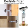 Tiardey 4 Pcs Bed Frame Anti-Shake Tool Bedside Stoppers Adjustable