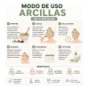 Kit Barro Para Mascarillas Arcilla Roja Verde Blanco Negro