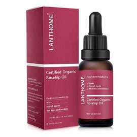 Rosehip Oil for Face, Certified Organic Rosehip Oil, use of Scars, Stretch Marks, Fine lines adn Wrinkes, 10ml