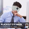 Aurya Sleep Mask Headphone Bluetooth 5.4, Wireless Bluetooth Music 3D