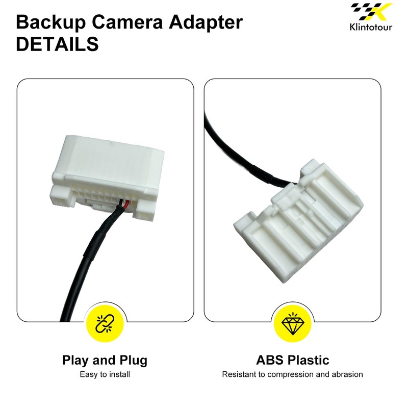 Backup Camera Harness Adapter Compatible with Chrysler 2007-2016/Dodge 2007-2012/Jeep 2007-2019,