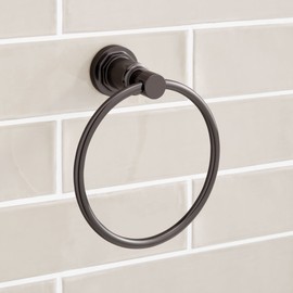 Signature Hardware 476971 Greyfield 6-1/2" Wall Mounted Towel Ring