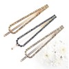 Mikinona 6pcs U-shaped Rhinestone Bobby for Women Stylish Hair Clamps