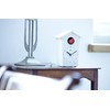 KOOKOO BirdHouse mini white, tiny modern cuckoo clock w. 12