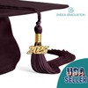 Endea Graduation Matte Cap & Tassel (Maroon, 2025)