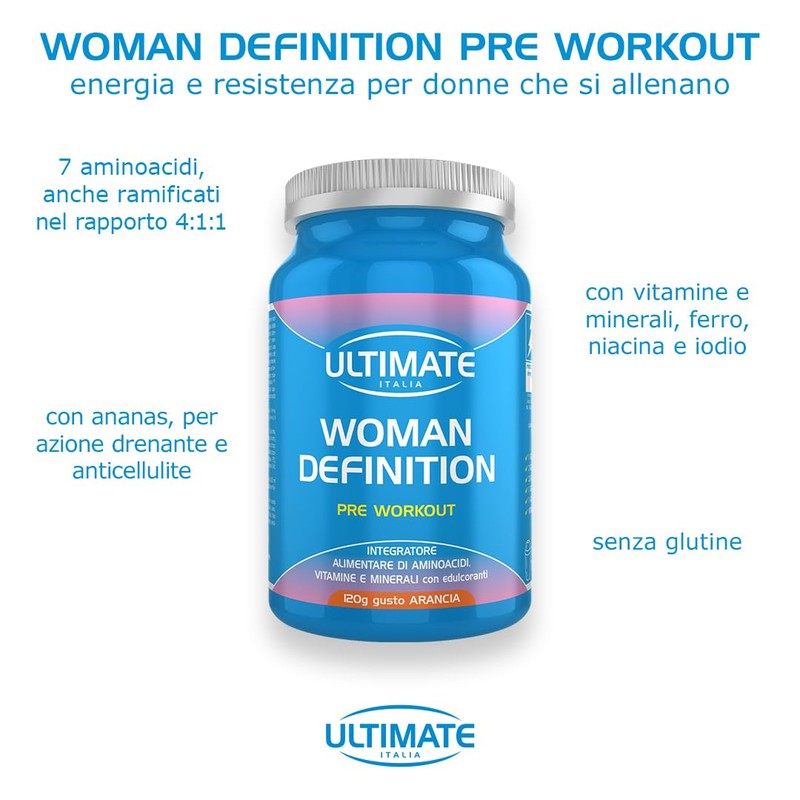 Ultimate Italia - Woman Definition Pre Workout - 120g -