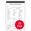 25 Pack Detailed Driver Vehicle Inspection Report Book - 2-Ply