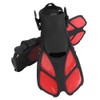 Adjustable Adult Diving Fins Comfortable Snorkeling Swimming Flippers Assistant EquipmentRed