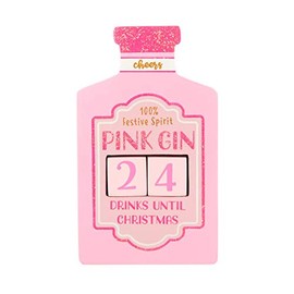 Sass & Belle Pink Gin Christmas Countdown Blocks