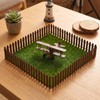 35 Inches Fairy Garden Mini Fence Miniature Wooden Fence Decor