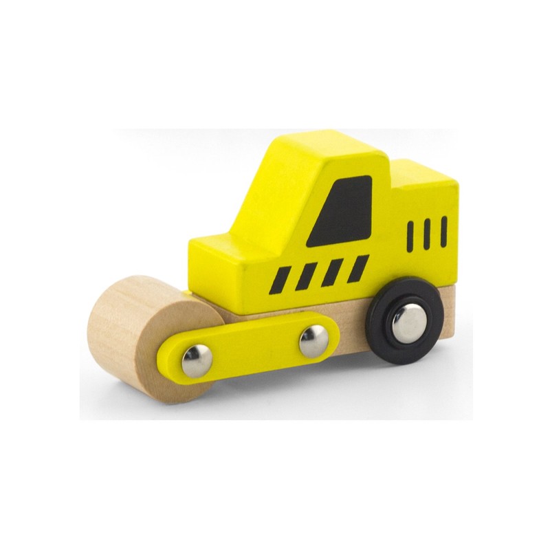Viga 6 Wooden Construction Vehicles Set - Childrens Push Along