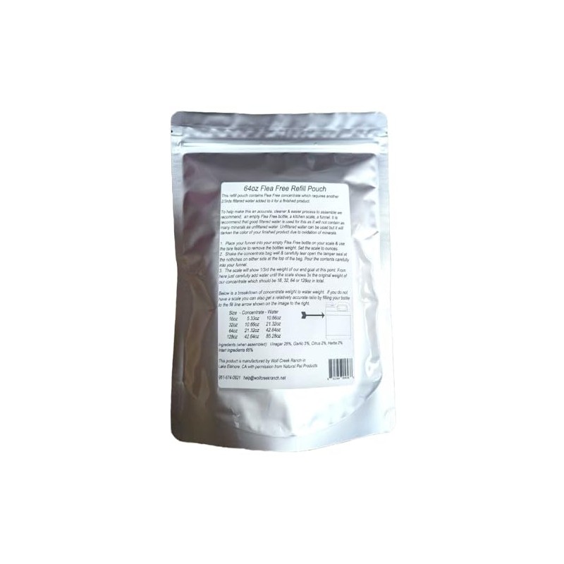 Flea-Free Pure Organic Food Supplement Refill (64oz)