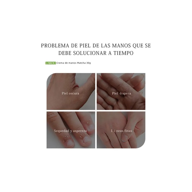 Mzhl Fy Matcha Crema De Manos Hidratante 30g Portátil 1pc
