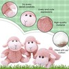 lilizzhoumax Simulation Lamb Plush Toy 20cm/8”, lie Realistic Stuffed Animal
