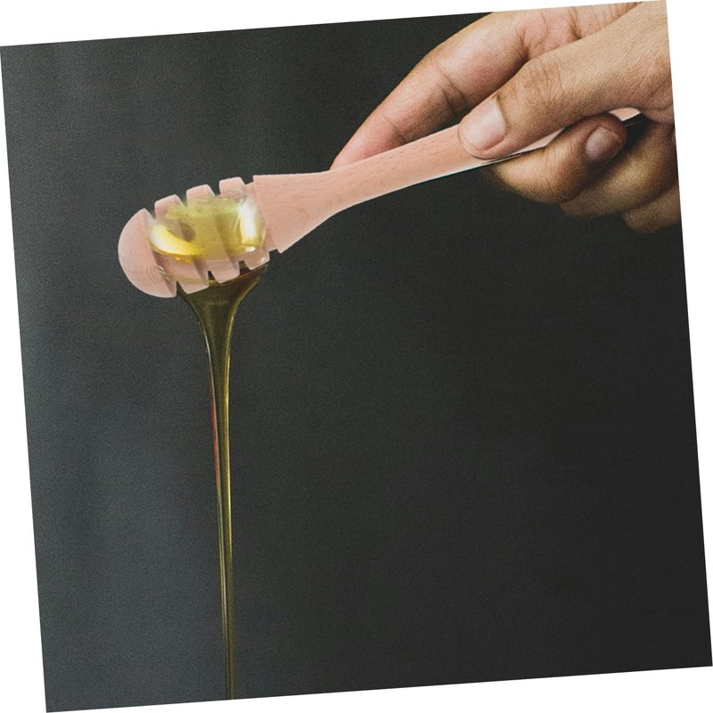 LABRIMP Honey Dipper Stick Wooden Honey Stirrer Multi-Purpose Stir Stick