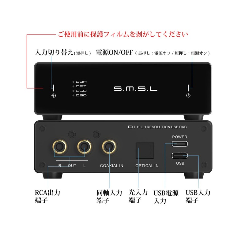 S.M.S.L D1 D/A Converter, High Resolution Compatible, ROHM High Performance