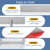 uxcell 9.84Ft x 2" Floor Transition Strip, Self-Adhesive Vinyl Floor