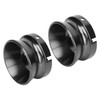 1 Pair 10 Inch NAB Hub Adapters Polished Aluminum Alloy