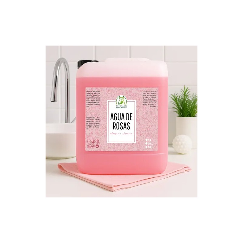 Agua De Rosas Tónico Facial 5 Litros
