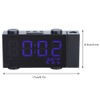 LED Digital Projection Alarm Clock Table Clock with FM Radio