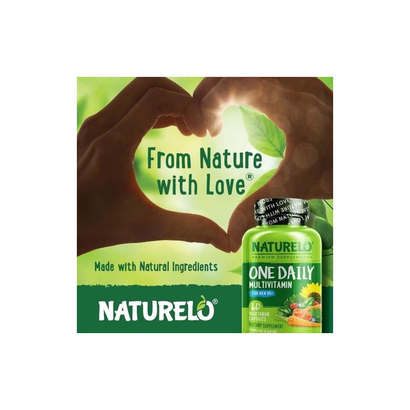 NATURELO One Daily Multivitamin for Men Over 50 | 60