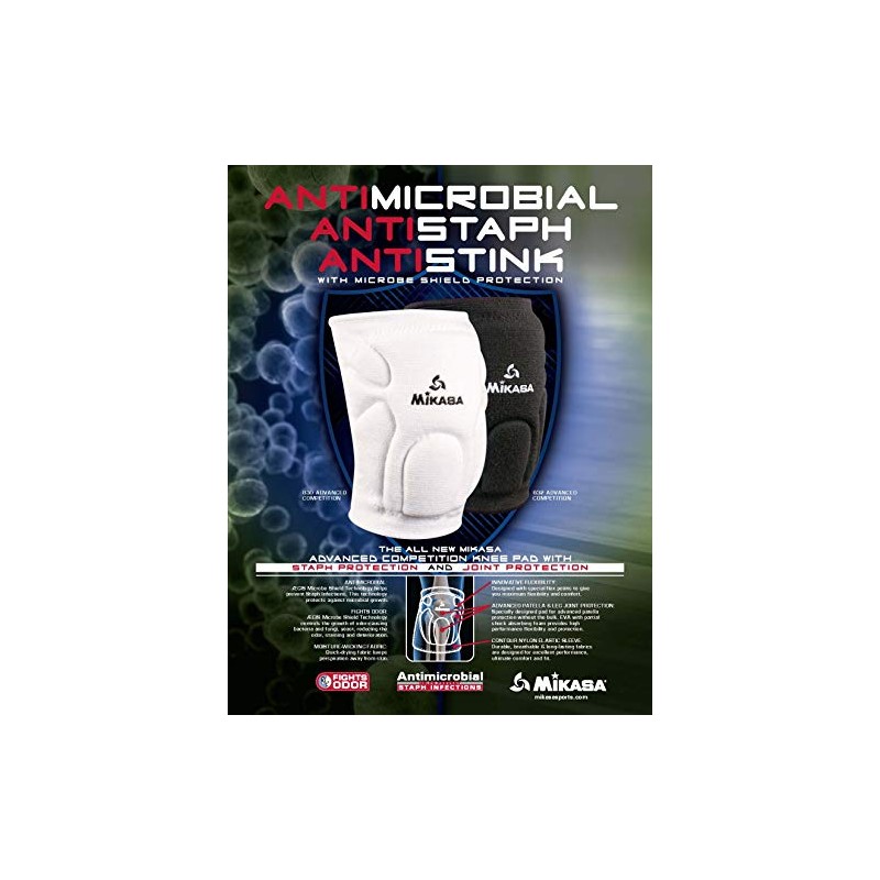Mikasa 832JR Competition Kneepad, Black