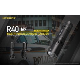 Nitecore R40 V2 CREE XP-L2 V6 Type-C Rechargeable Flashlight w/Charging Dock -1200 Lumens