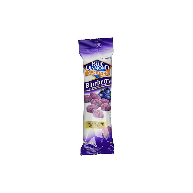 Blue Diamond Blueberry Flavored Almonds, 1.5 Ounce (Pack of 12)