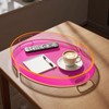 Acrylic Serving Tray with Handles Large Decorative Ottoman Tray 17x13''