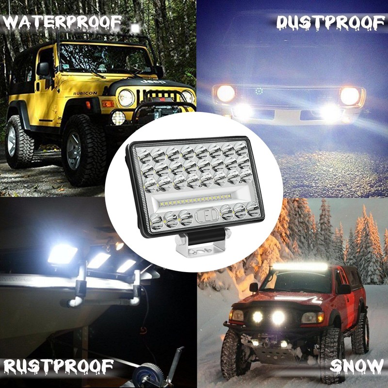 WELLIT LED Work Light 2 x 6 Inch 175 W