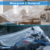 6 Pack Plastic Drop Cloths for Painting 9x12ft - Disposable