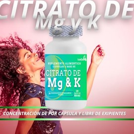 IsaaQuim DUO de Citrato de Magnesio y Potasio – 130 Cápsulas de 800 mg | 240 mg de Magnesio + 210 mg de Potasio por Porción | Suplemento Alimenticio –